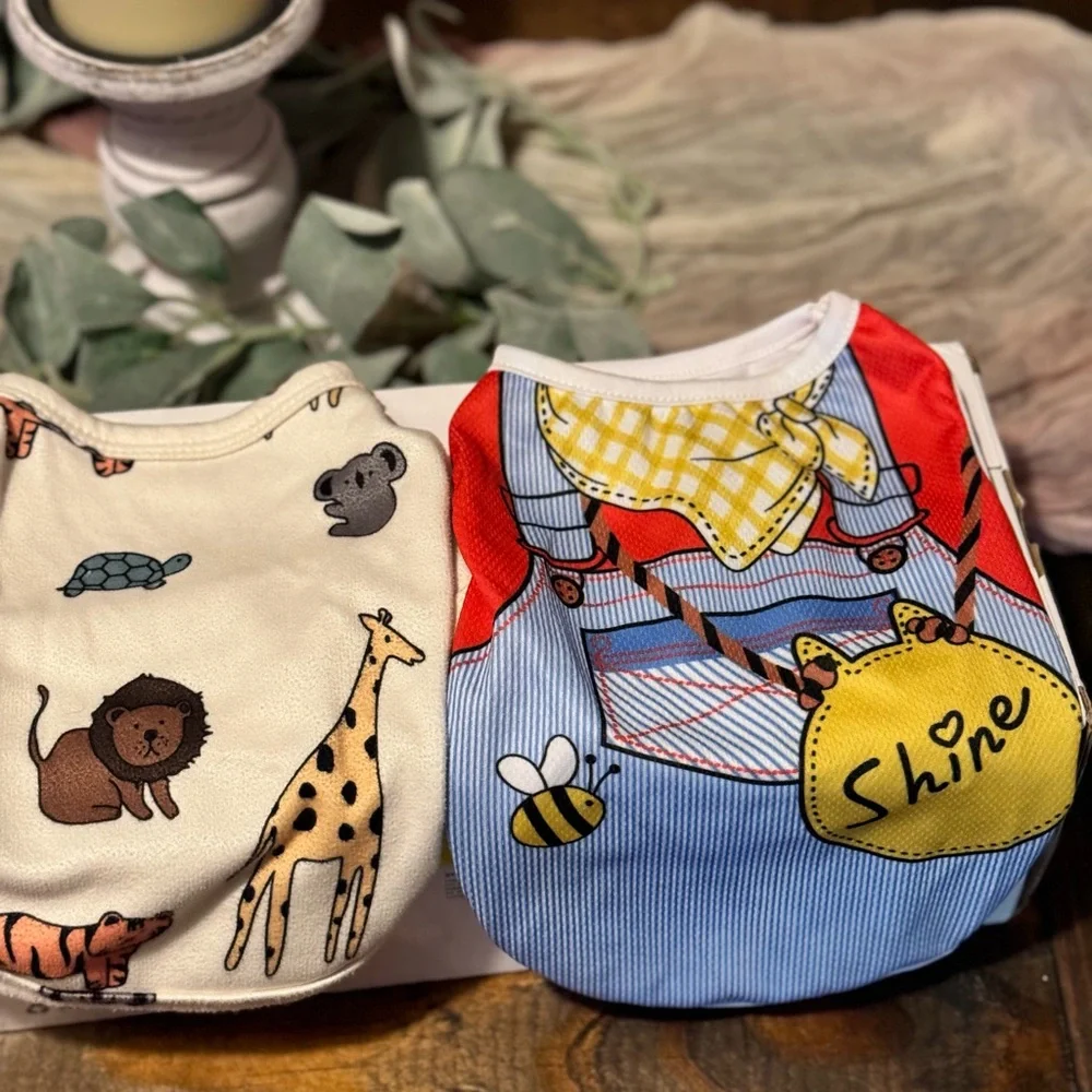 5 small dog pjs and shirts. $10 for all